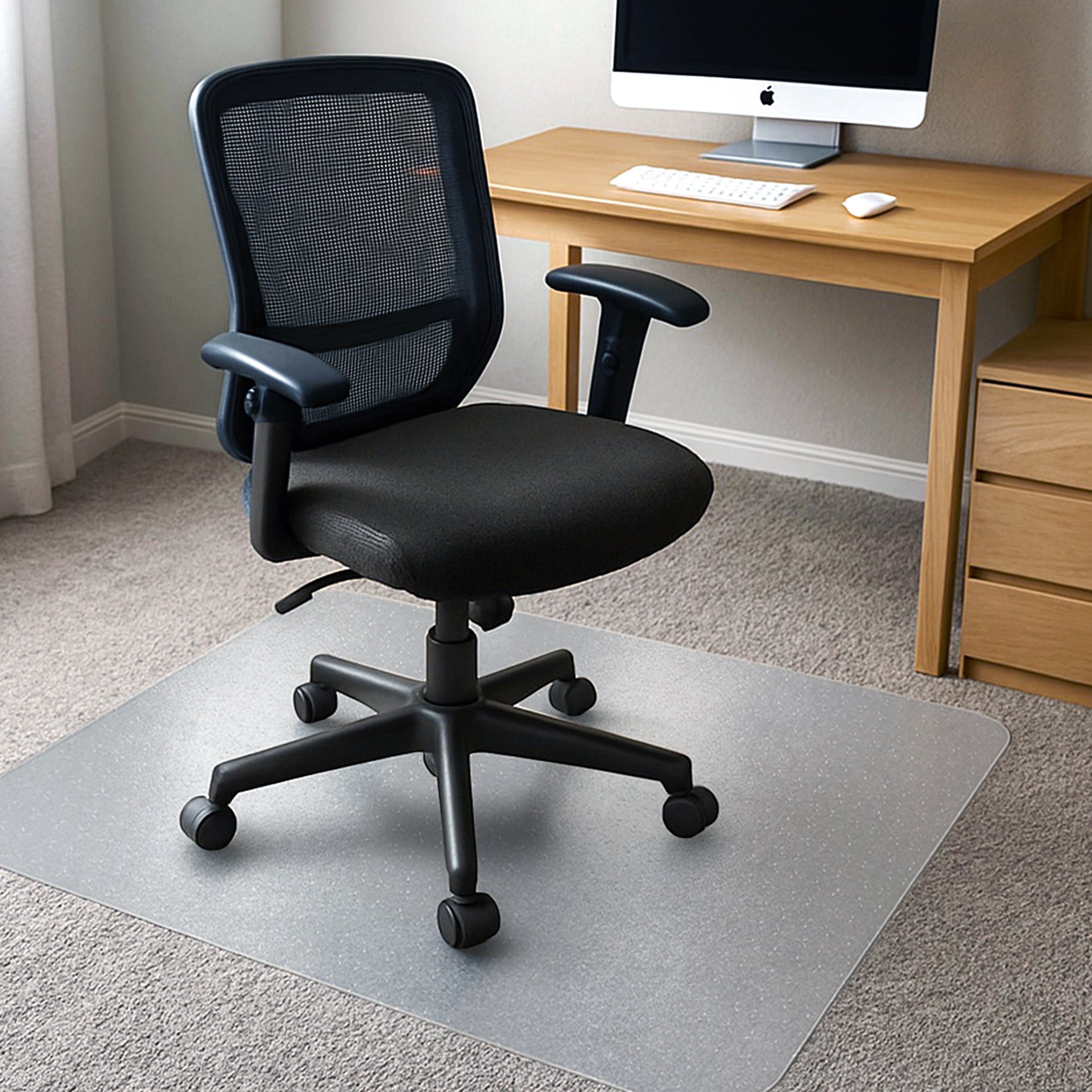 Cleartex TrYlok PVC Chair  Mat for Low Pile Carpets up to 6mm