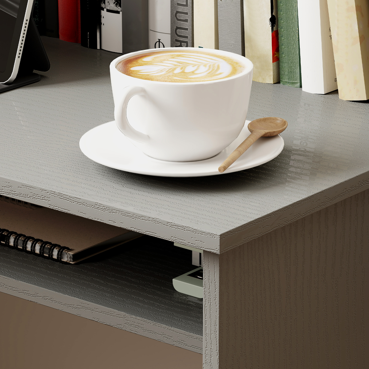 HOMCOM Computer Desk Writing Table Study Workstation Storage