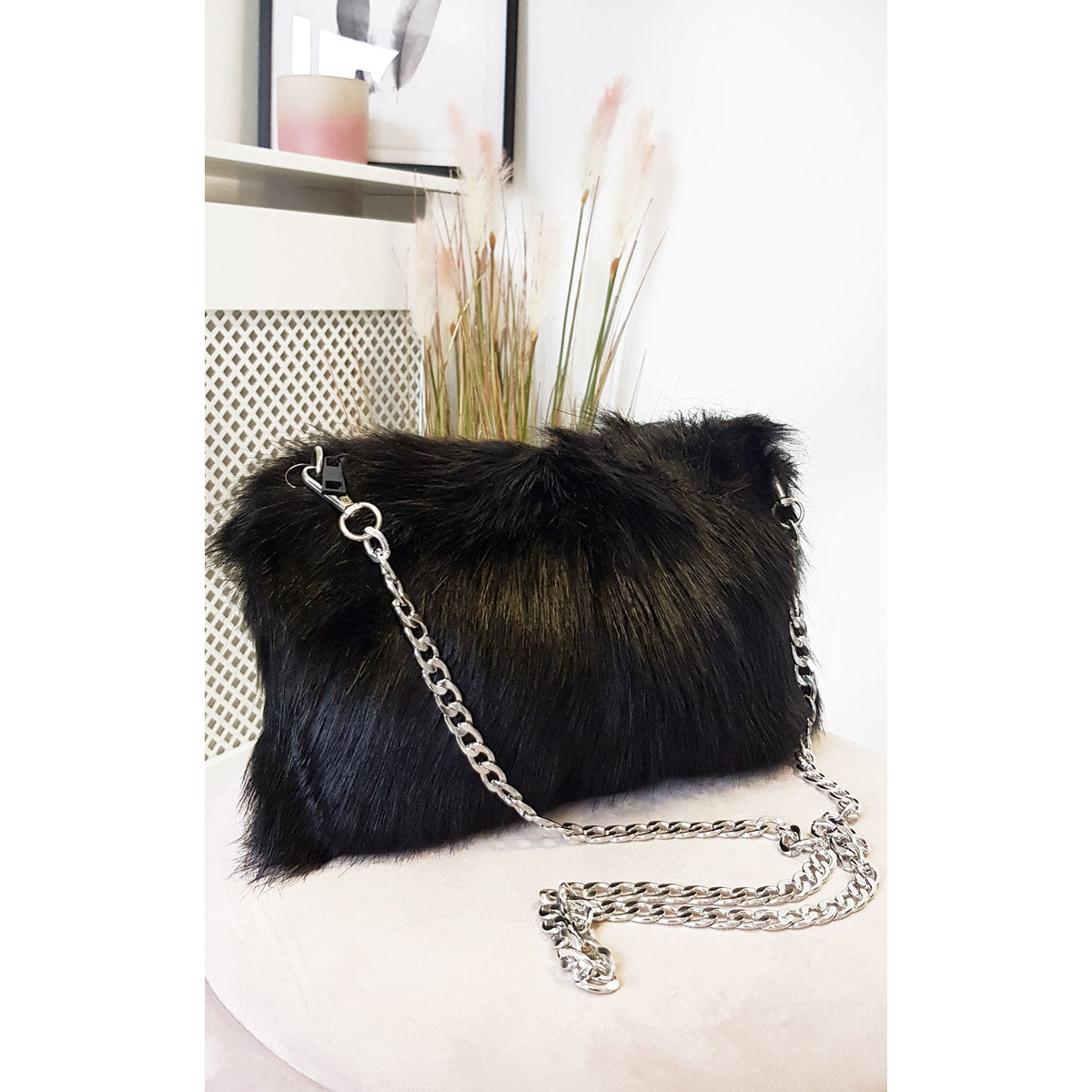 Faux Fur Shoulder Bag