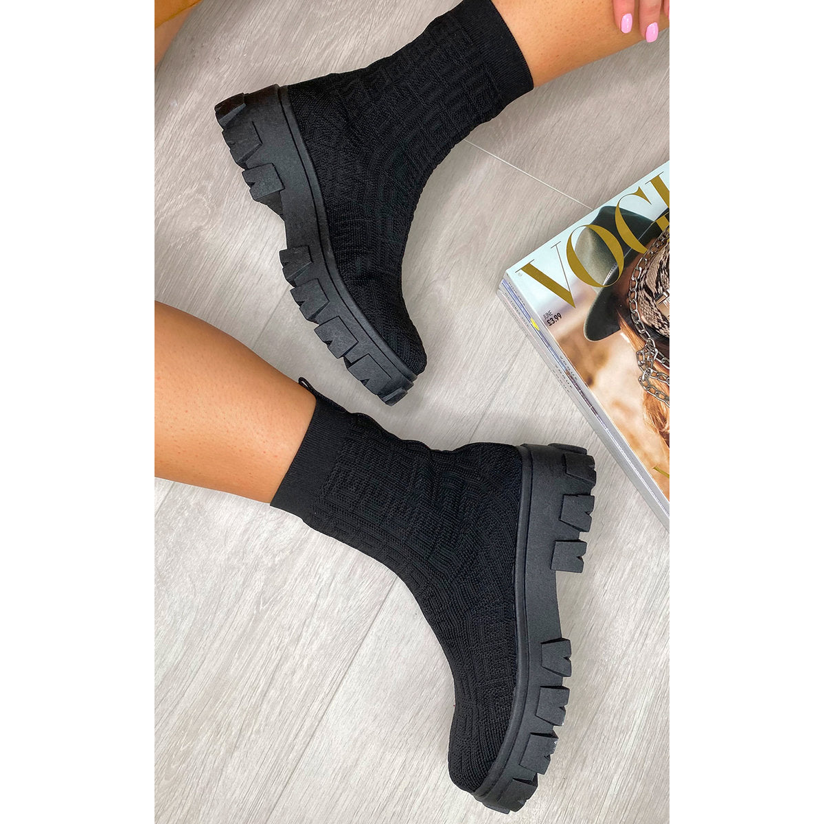Chunky Sock Boots