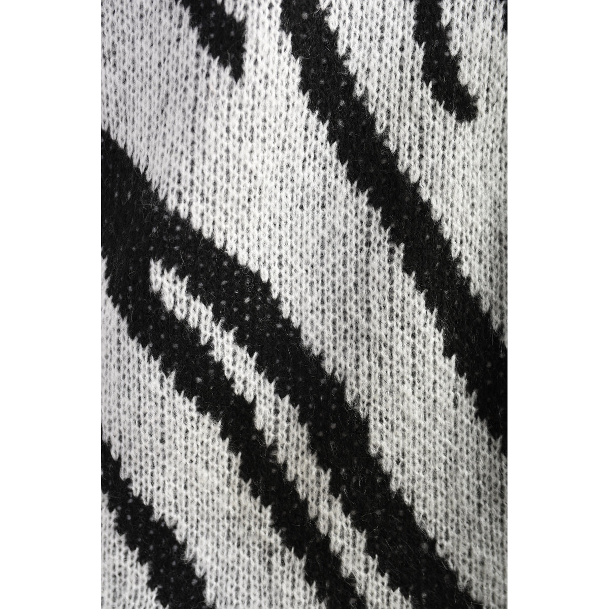 Zebra Stripe Knitted Jumper