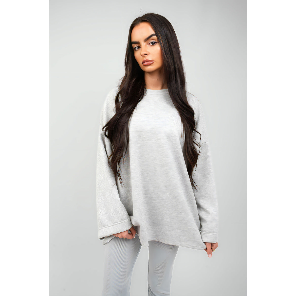 Oversized Long Sleeve Sweatshirt Top