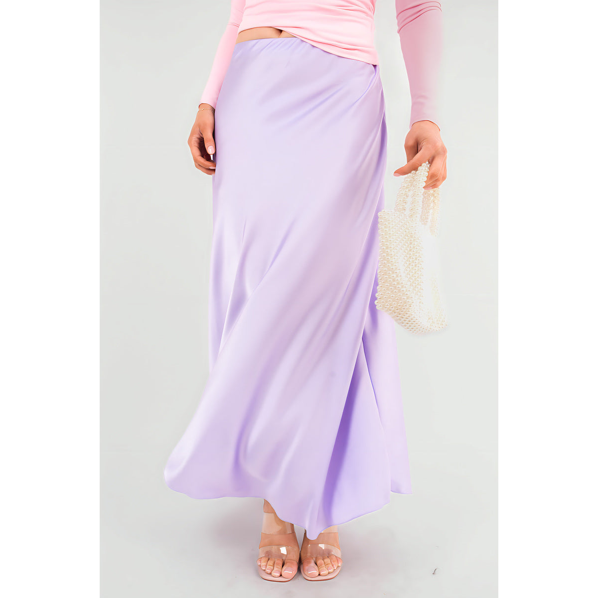 Lightweight High Waisted Maxi Skirt