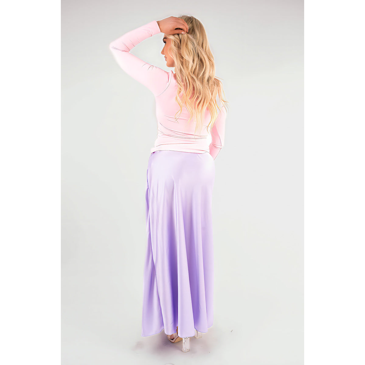 Lightweight High Waisted Maxi Skirt