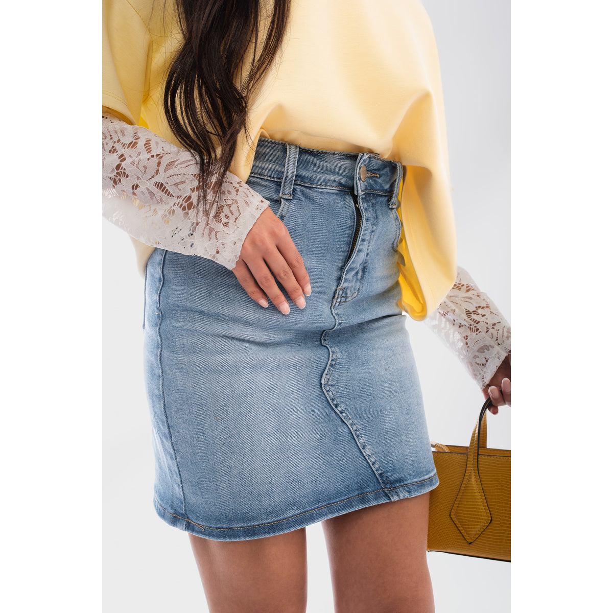 High Waisted Mini Skirt