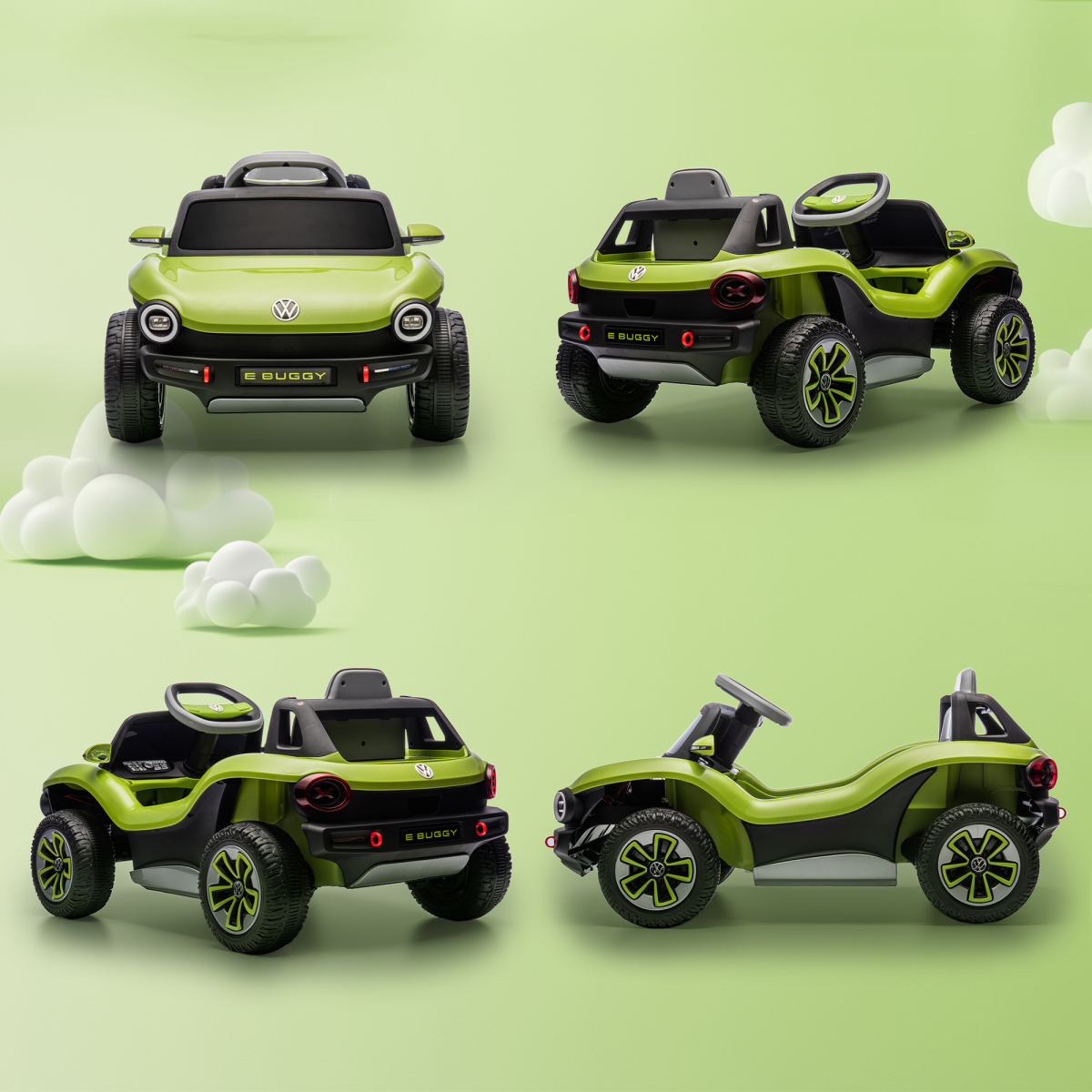AIYAPLAY Volkswagen Licensed Kids Electric Car w/ Remote, Suspension