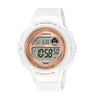 Casio Ladies Digital Watch White rubber strap with Rose gold face LWS-1200H-7A2VDF