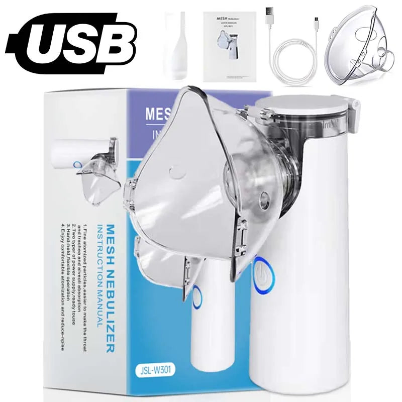 Medical Silent Mesh Nebulizer Handheld Asthma Inhaler Atomizer Children Health Care Mini Portable Nebulizer Humidifier