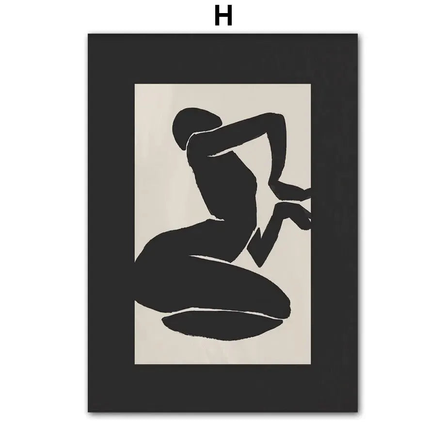 Abstract Line Art Posters – Minimalist Black & White Wall Art Prints for Modern Interiors | DArtano