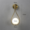 Modern Glass Ball Wall Light – Nordic Water-Drop Sconce