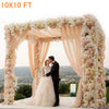 Heavy Duty Wedding Backdrop Stage Stand, Outdoor Canopy Tent, Chuppah, 4 Post, 10ft x 10ft