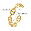 Stainless Steel Bracelet New Premium Unique Design Light Luxury Symbol Engraved Bracelet For Women Jewelry Exquisite Party Gifts