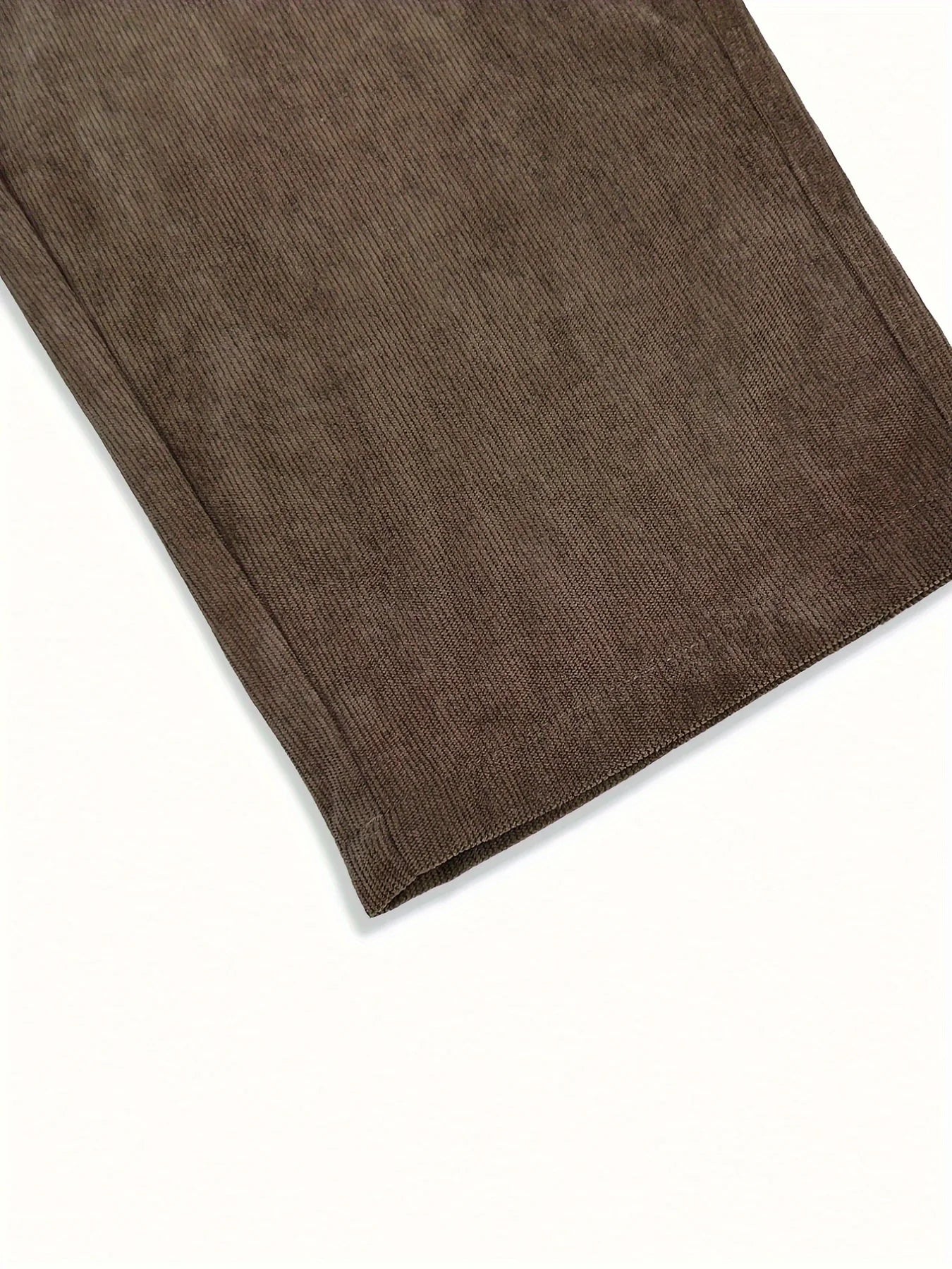 Men’s Corduroy Loose Fit Pants – Elastic Waist Drawstring Casual Trousers
