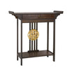 Rustic Brown Console Table with Drawer and Shelf, Sofa Side Table, Skinny Hallway Table, Chinese Entryway Furniture