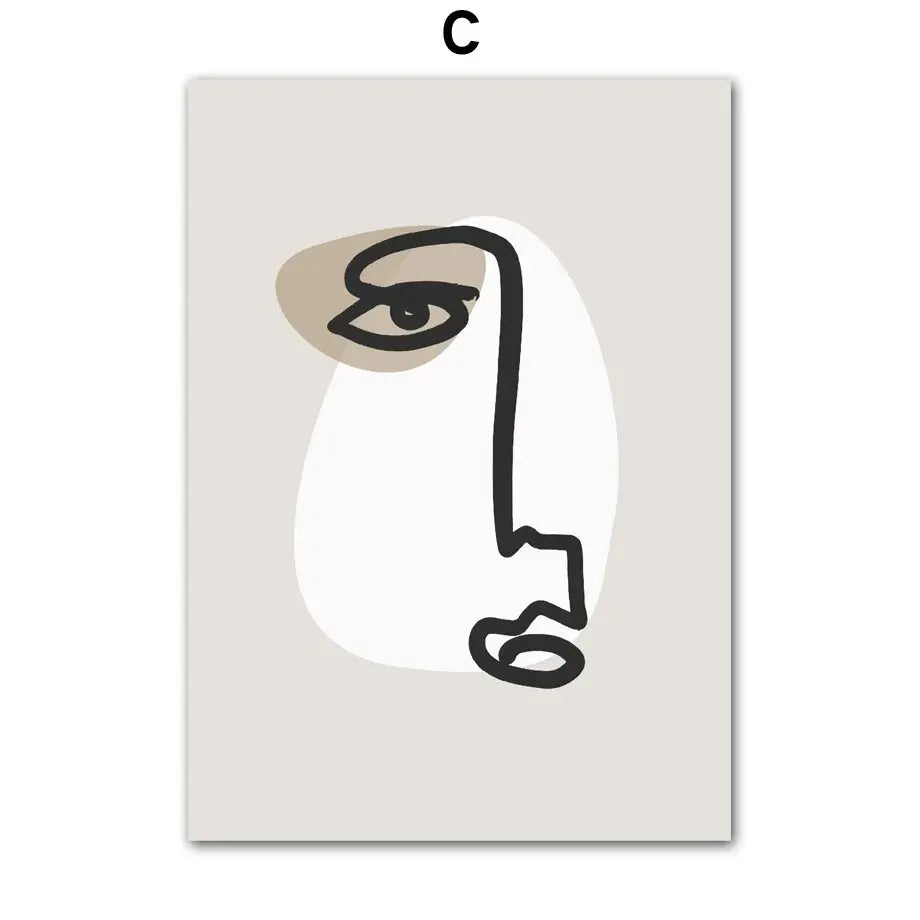 Abstract Line Art Posters – Minimalist Black & White Wall Art Prints for Modern Interiors | DArtano