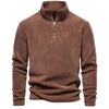 Men’s Thick Fleece Half-Zip Pullover – Warm Winter Sweatshirt - 7 Colours