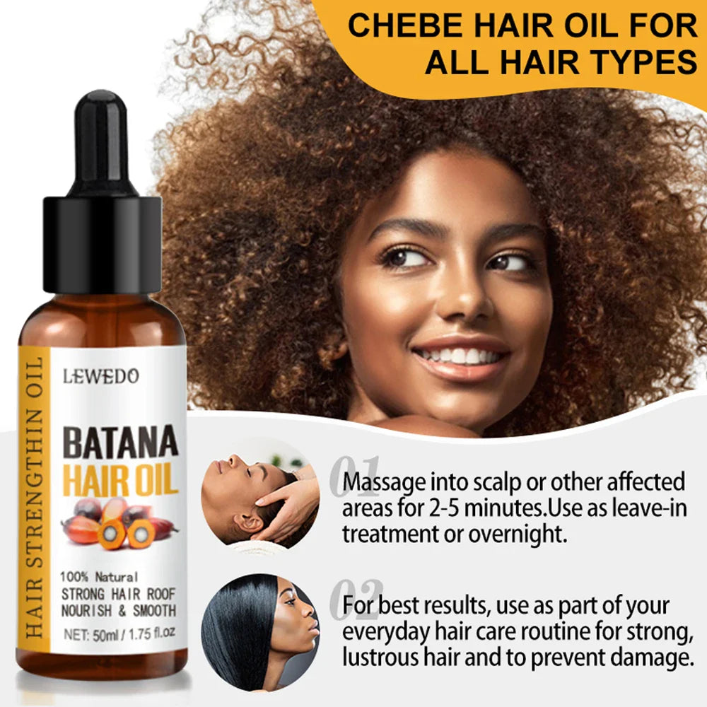 Batana Oil 100% Pure African Hair Growth Oil Batana Hair Growth Mask Butter Anti Hair Loss Break Black Hair Regrowth Treatment