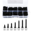 500/1000Pcs M3 Screws Sets Self Tapping Screws Pan Head Cross Drilling Wood Screw Assortment Kit M3/M4/M3.5/M4.8 Carbon Steel