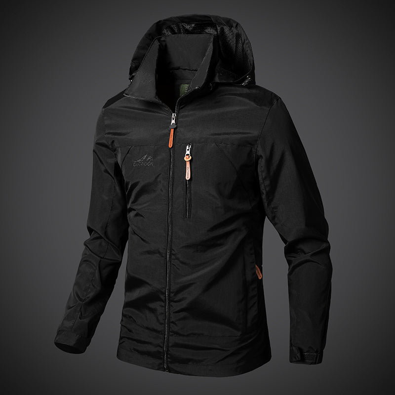 Men’s Waterproof Windbreaker Jacket with Hood – Outdoor & Casual Smart