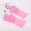 Pet Grooming Cleaning Gloves Dog Cat Bathing Shampoo Glove Scrubber Magic Dishwashing Cleanner Sponge Silicon Hair Removal Glove