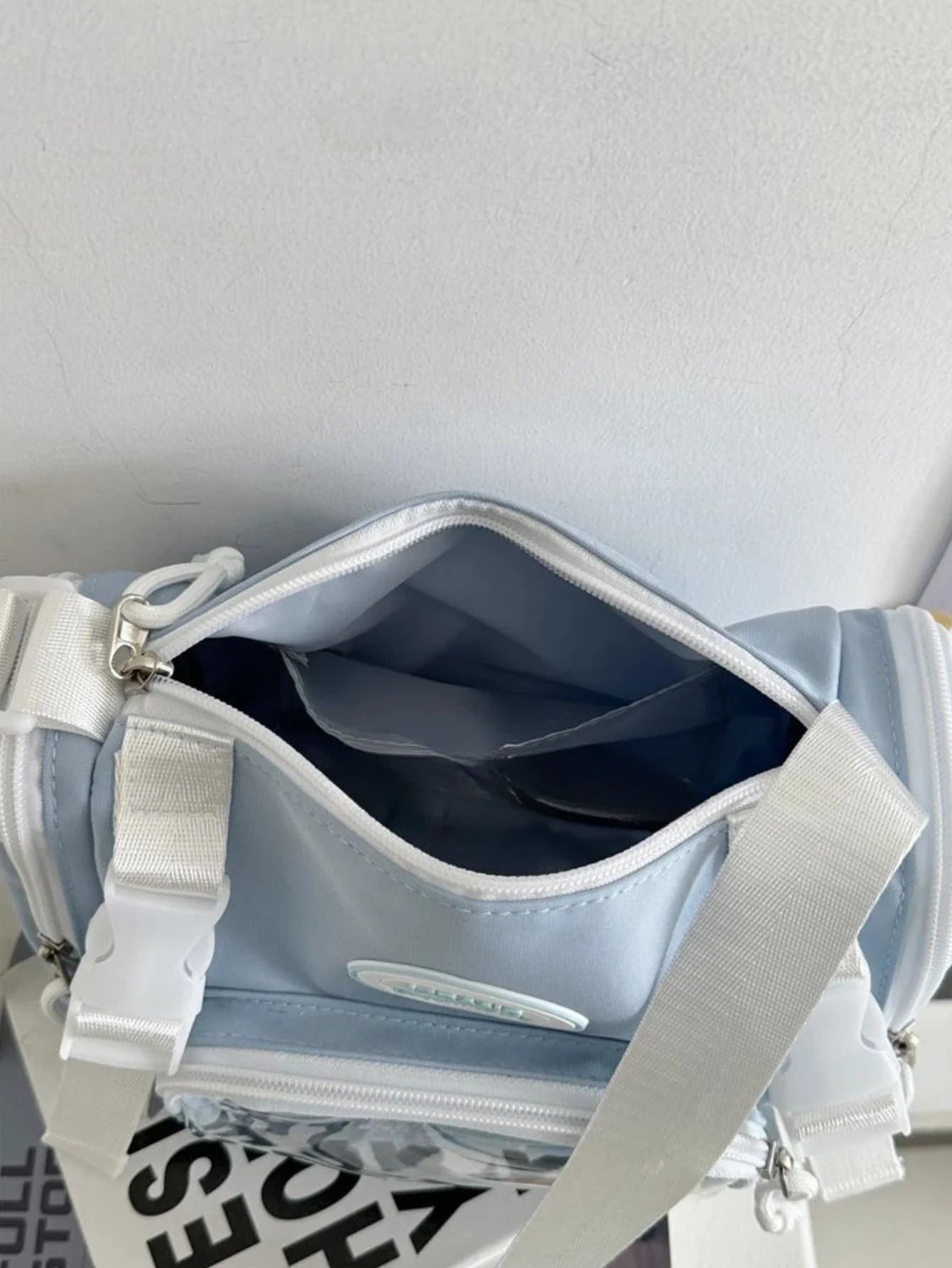 New Fashion 2025 Itabag Women Multipocket Clear Transparent Bag Summer Crossbody Bags Bucket Bag College Student Shoulder Bag