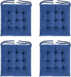 4PCS Chair Seat Garden Pads Furniture Dining Patio Outdoor Tie On Cushions 40cm