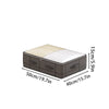 Heavy-duty under-bed storage bag Foldable storage box with large transparent window suitable for closets Dorm bedding clothes