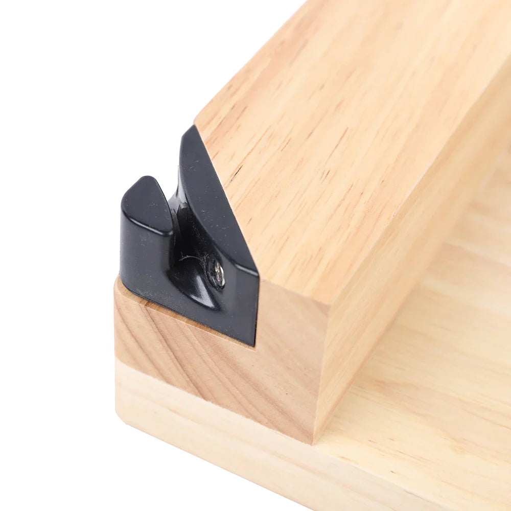 Biltong Cutter Biltong & Jerky Slicer + Oak Cutting Board Household Wooden Seat Guillotine