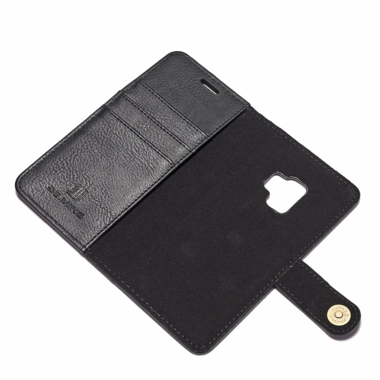 DG.MING for Galaxy S9 Crazy Horse Texture Horizontal Flip Detachable Magnetic Protective Case with Holder & Card Slots & Wallet, Galaxy S9