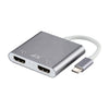 4K Ultra HD Dual HDMI Interface Output to USB-C / Type-C Adapter, 9175B