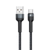 REMAX RC-124a 1m 2.4A USB to USB-C / Type-C Aluminum Alloy Braid Fast Charging Data Cable, Type-C