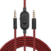 ZS0159 For Logitech G433 / G233 / G Pro / G Pro X 3.5mm Male to Male Gaming Headset Audio Cable with Wire-controlled, Cable Length: 2m(Red)