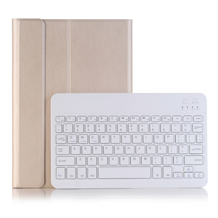 For iPad 11 2025 / 10th Gen 10.9 2022 A10B Lambskin Texture Ultra-thin Bluetooth Keyboard Leather Tablet Case with Pen Slot, A10B