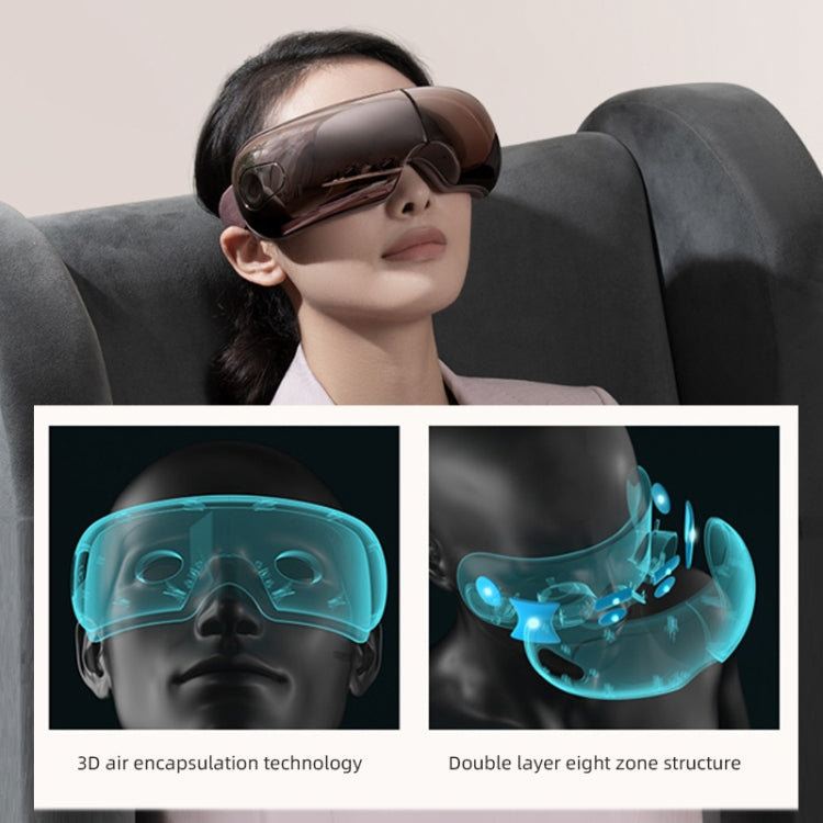 Smart Hot Compress Air Pressure Vibration Eye Massager Visual Massage Eye Care Device
