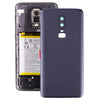 For OnePlus 6 Frosted Battery Back Cover with Camera Lens Frame, For OnePlus 6 (Frosted Black)