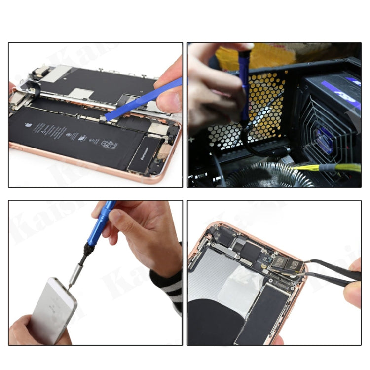 Kaisi K-1766 63 in 1 Magnetic Precision Electronics Screwdriver set Hand Tools For Phone Repair Tool Kit, K-1766