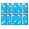 10 PCS for Sony Xperia XZ Original Front Housing Adhesive, For Sony Xperia XZ