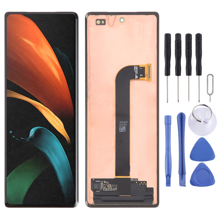 Original LCD Secondary Screen for Samsung Galaxy Z Fold2 5G SM-F916B Digitizer Full Assembly, For Samsung Galaxy Z Fold2 5G (Original Secondary LCD)