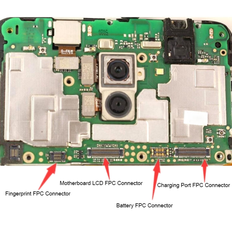 10 PCS Motherboard LCD Display FPC Connector for Huawei Honor 10 Lite / P Smart (2019), For Huawei Honor 10 Lite