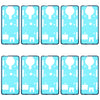 10 PCS Back Housing Cover Adhesive for Xiaomi Poco F2 Pro, For Xiaomi Poco F2 Pro