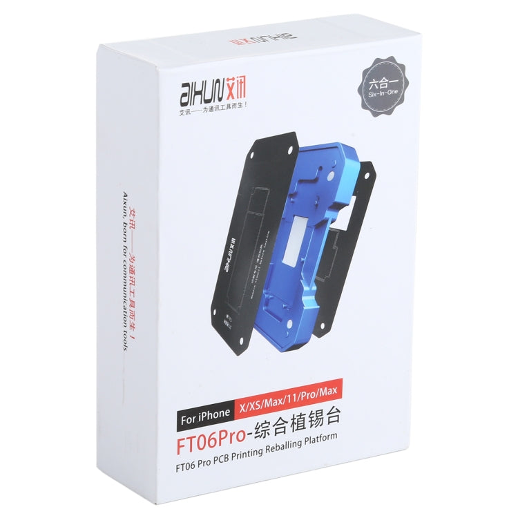AIXUN FT06 Pro 6 in 1 PCB Printing Reballing Platform For iPX-iP11 Pro Max, AIXUN FT06 Pro