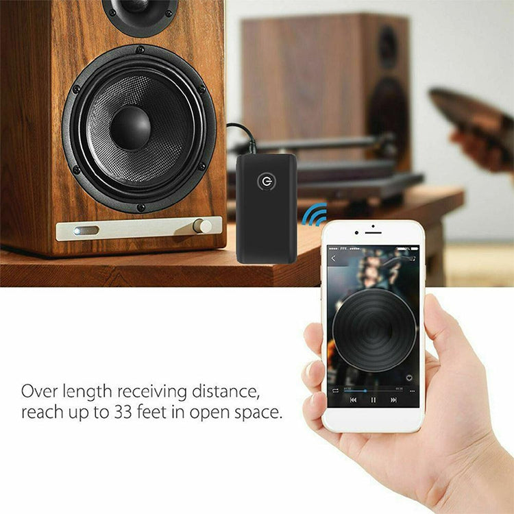 B10S Bluetooth Adapter 5.0 Bluetooth Transmitter Receiver 2 in 1 Bluetooth Adapter, black