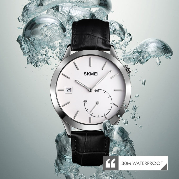 SKMEI 1581 Creative Fashion Men Watch Simple Casual Outdoor Sports Waterproof Two-Pin Quartz Watch