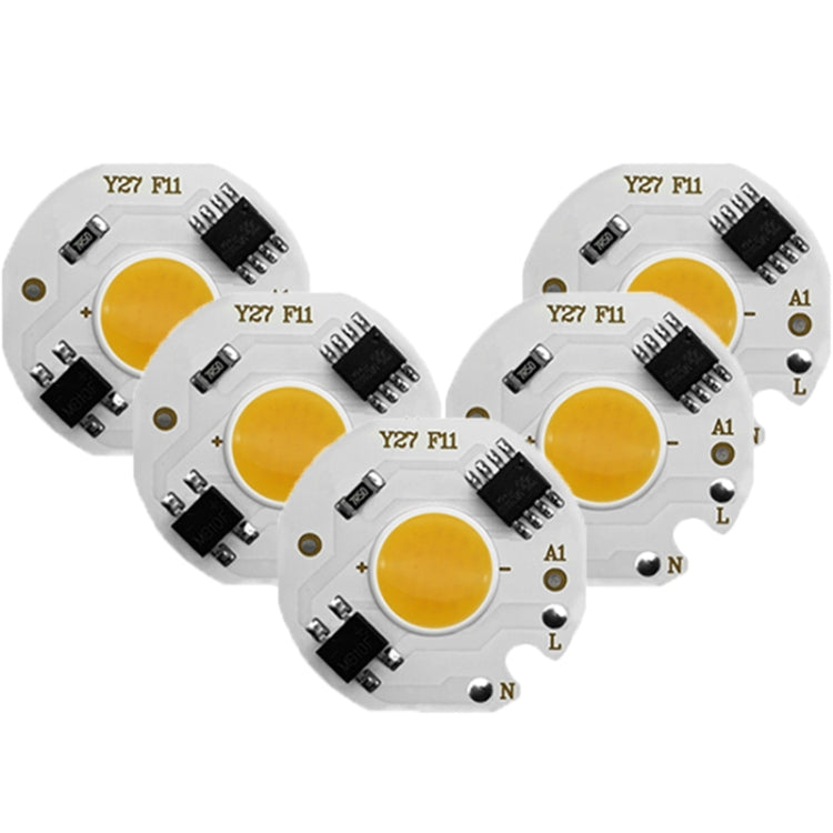 COB LED Light Chip AC 220V LED Bulb Light Intelligent IC Driver Bulb Light DIY Spotlight Downlight Chip Outdoor Flood Light, 5 pcs, 10 pcs