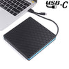 Universal Optical Drive Type-C USB 3.0 External DVD/CD/VCD Burner RW SVCD Drive Player, Universal Optical Drive