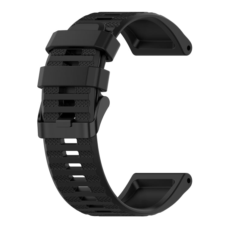 26mm Horizontal Texture Silicone Watch Band with Removal Tool, For Garmin Fenix 6X Sapphire, For Garmin Fenix 5X Sapphire, For Garmin Fenix 5X Plus
