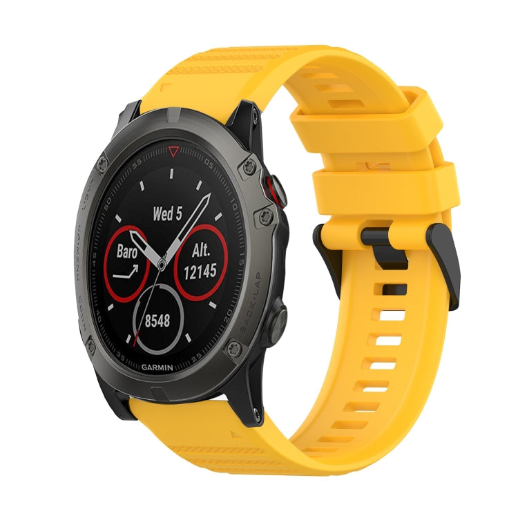 26mm Horizontal Texture Silicone Watch Band with Removal Tool, For Garmin Fenix 6X Sapphire, For Garmin Fenix 5X Sapphire, For Garmin Fenix 5X Plus