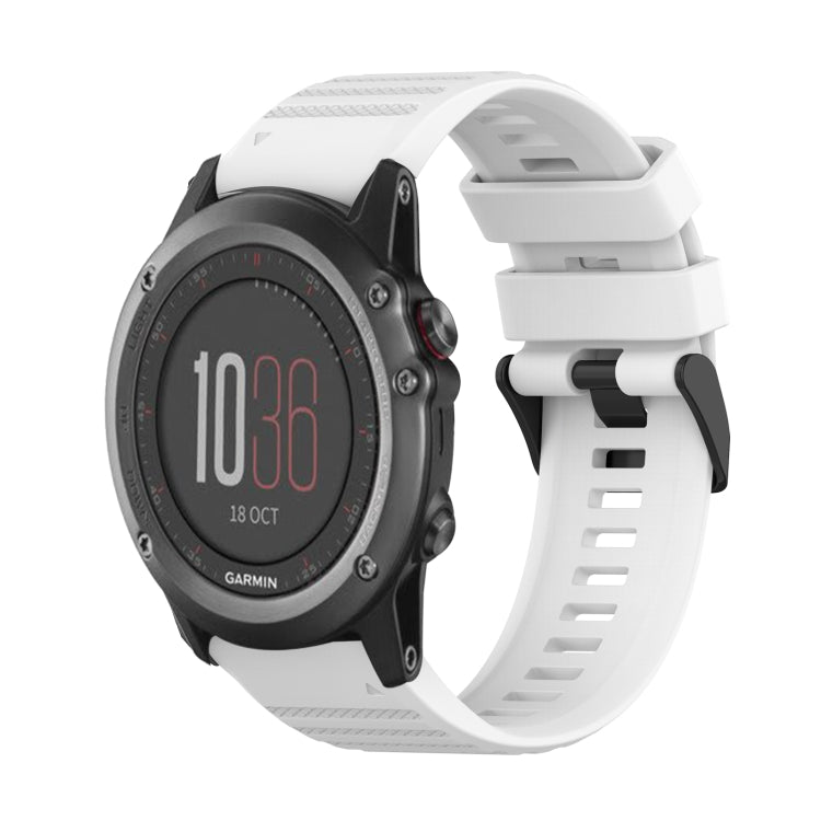 26mm Horizontal Texture Silicone Watch Band with Removal Tool, For Garmin Fenix 3, For Garmin Fenix 3 HR, For Garmin Fenix 3 Sapphire