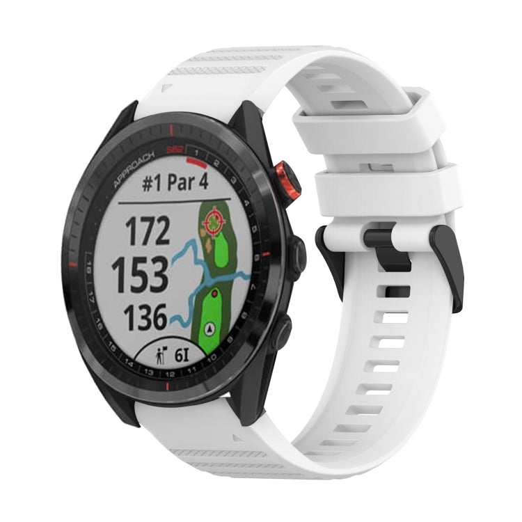 22mm Horizontal Texture Silicone Watch Band with Removal Tool, For Garmin Epix Gen 2, For Garmin Approach S62, For Garmin Fenix 6 GPS
