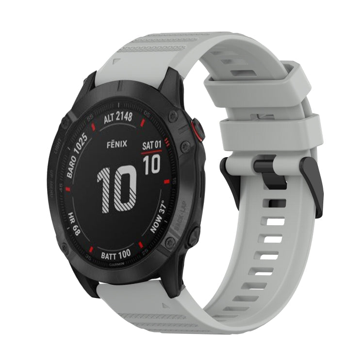 22mm Horizontal Texture Silicone Watch Band with Removal Tool, For Garmin Epix Gen 2, For Garmin Approach S62, For Garmin Fenix 6 GPS